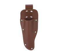 Lylithuif Soporte para alicates, funda para podadora, cinturón de piel de vaca, bolsa colgante para jardinería, tijeras de podar, cuchillos, Color café