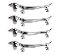 Lylithuif Soporte para palillos Soporte para cubiertos versátil Estante para tenedor Cuchara Accesorios de comedor higiénicos estables y seguros para el hogar Restaurante Aleación de zinc (Perrita)