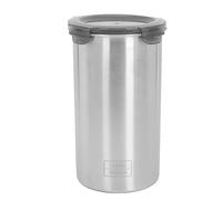 Lylithuif Storage Canister Food Storage Container Stainless Steel Airtight Transparent Window Storage Jar Large Capacity 1400ml for Coffee Tea Grains Nuts Kitchen Pantry Organization