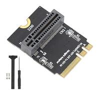 Lylithuif Tarjeta adaptadora M.2 SSD NVME a Key A E, convertidor de Red de instalación Vertical para Ranura de Placa Base Tipo 2280