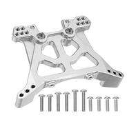 Lylithuif Torre de Choque Trasera Soporte de Amortiguador de aleación de Aluminio para Traxxas Slash 1/10 4x4 Huanqi 727 Pieza de actualización de Coche RC Duradera de Alta Resistencia (Plata)