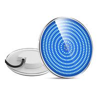 LyLmLe Foco LED Piscina Relleno de Resin, PAR56 35W Lámpara de piscina LED Azul Puro, Iluminación Piscina Empotrable, 1100lm, Ángulo de haz de 140 °,IP68 Impermeable, 12V AC/DC