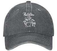 LYLQSSYS Phil Music y Collins Gorra de béisbol Gorra de Mezclilla Lavada Vintage Unisex Casual Outdoor Sport Hat Negro Regalo