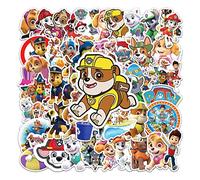 LYLSDSB Paquete de 50 pegatinas de la Patrulla Canina de dibujos animados de anime graffiti para laptop, botella de agua, computadora, bicicleta, motocicleta, monopatín, coche, equipaje, vinilo