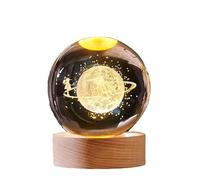 LYLSSSDH - Lámpara nocturna con bola de cristal (colorida y luminosa, decoración de cristal caliente, príncipe y zorro), Love Cloud