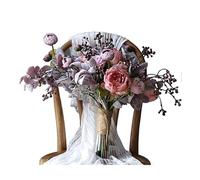 LYLXSF Flores Artificiales Flor Falsa Ramos de Gracia, Pueden ser Sales o Flores Artificiales Dulces, Ramos Que sostienen Flores, Decoraciones de Flores Artificiales (Color: a) (a)