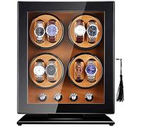 LYLXSF Ventiladora automática de Relojes 8 Reloj Caja de Viento 5 Modo de rotación de Madera Accesorios de Motor de Pintura de Piano de Madera