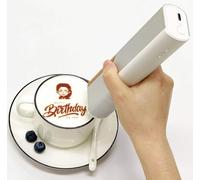 LYLZDC Impresora comestible de mano, mini impresora portátil de inyección de tinta, impresora de alimentos, impresora de café, impresora de arte latte, para pasteles, pan, cerveza, postres, bricolaje,