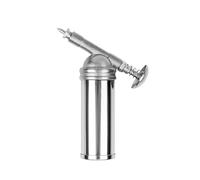 LYMFE Pistola de engrase, mango resistente, HS-80CC, capacidad de 80 cc, 1000 PSI, engrasadora de presión de salida, mini pistola de engrase de mano, herramientas manuales de alta presión