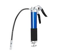 LYMFE Pistola de engrase, pistola de engrase de mango resistente, pistola de engrase de agarre de aleación de aluminio, inyección de grasa de 400 cc, llenado de grasa de mano con manguera flexible