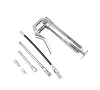 LYMFE Pistola engrasadora, Pistola engrasadora con Mango Resistente Kit de Pistola de engrase Manual de 120CC, Bomba de Aceite de jeringa de engrasador con Manguera de Aceite