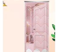 LYMGRZ Cortinas de Cuentas con Cuentas de Cristal acrílico, Cortinas Decorativas de Hilo para Sala de Estar, Bodas y Fiestas. Biombo Colgante Rojo para decoración del hogar (90 x 200 cm, 56 unidade