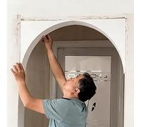 LYMGRZ Kit de moldura de Arco para Puerta de Bricolaje para Interiores, moldura de Esquina de Medio círculo de Espuma precurvada para Arco, Kit de Puerta de Arco prefabricado Universal para Pasillo