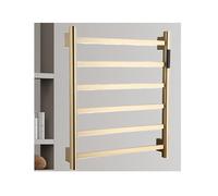 LYMGRZ Toallero termostático de Acero Inoxidable Cepillado con Alambre Izquierdo, Barra de Toalla calefactable de Pared, toallero eléctrico para radiador de baño.