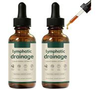 Lymphoria Drops, Lymphoria Lymphatic Drainage Drops, Promotes the Efficient Drainage of the Lymphatic System to Promote Overall Health, Natural Ingredients, Quick and Effective, for Women & Men (2pcs)