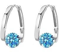 Lymphvity Germanium Earrings Magnetotherapy Earrings Lymphatic Acupuncture Earrings Lymph Drainage Earrings Jewelry for Women (Blue)