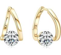 Lymphvity Germanium Earrings Magnetotherapy Earrings Lymphatic Acupuncture Earrings Lymph Drainage Earrings Jewelry for Women (Gold)