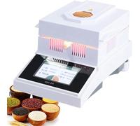 LYMSXAZOU Analizador de Humedad con Pantalla táctil, báscula de Laboratorio Digital, medidor halógeno rápido para Polvos, Hierbas, té y Carne, 100 g/5 MG.