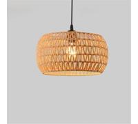 LYMSXAZOU Lampada a sospensione in Corda di canapa retrò in Stile industriale, personalità Creativa, lampadario per bancone di negozi di Abbigliamento, Bar, caffetteria, ristorante (TA D32CM)