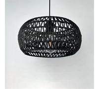 LYMSXAZOU Lampada a sospensione in Corda di canapa retrò in Stile industriale, personalità Creativa, lampadario per bancone di negozi di Abbigliamento, Bar, caffetteria, ristorante (TB D32CM)