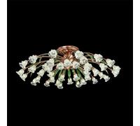 LYMSXAZOU Lampada a sospensione Pastorale Americana, Francese, a LED, calda e Creativa, con Fiori, soggiorno, Sala da pranzo, Camera da letto, Modello Villa, decorazione per la casa (C 40 luci)