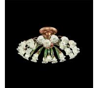 LYMSXAZOU Lampada a sospensione Pastorale Americana, Modello Francese, LED, calda creatività, Fiore, soggiorno, Sala da pranzo, Camera da letto, Villa, decorazione per la casa (24 luci C)