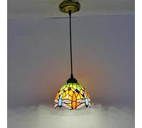 LYMSXAZOU Lampadario contemporaneo per ristorante, Stile Campagna Americana, soggiorno, Camera da letto, corridoio dell'hotel, lampada a sospensione in vetro colorato (B D20CM)