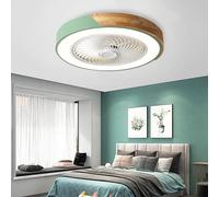 LYMSXAZOU Ventilador de Techo con luz, Control Remoto, Funcionamiento Regulable y silencioso, diseño empotrable de 6 velocidades para Uso en dormitorios y restaurantes.