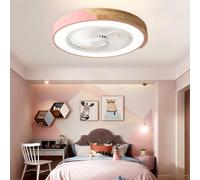 LYMSXAZOU Ventilador de Techo con luz, Control Remoto, Funcionamiento Regulable y silencioso, diseño empotrable de 6 velocidades para Uso en dormitorios y restaurantes.