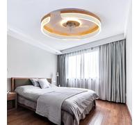 LYMSXAZOU Ventilador de Techo con luz y Control Remoto, LED empotrable, Colgante Rosa para habitación de niñas, decoración del hogar.