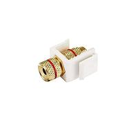Lyndahl LKK0194WSR Keystone Adaptador de Terminal de Poste Rojo/Negro