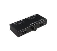 LYNEPAUAIO Conmutador de Selección de Señal de Audio, 2 Entradas, 2 Salidas, Interfaz XLR, Conmutador de Audio, Preamplificador Pasivo Totalmente