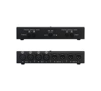 LYNEPAUAIO Selector de Señal de Audio, Conmutador de Línea Balanceada, Conmutador de Interfaz XLR, Preamplificador Pasivo Totalmente Balanceado