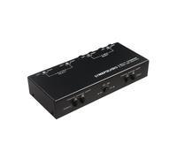 LYNEPAUAIO Selector de Señal de Audio, Conmutador de Línea Balanceada, Conmutador de Interfaz XLR, Preamplificador Pasivo Totalmente Balanceado