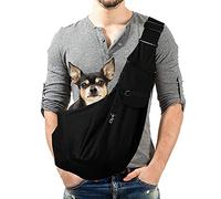 Lyneun Bolso de Hombro para Perros Pequeño, Bolsa Bandolera de Viaje para Mascotas Ajustable, Mochilas para Perros Pequeños, Bolso Transportin Perro Pequeño y Gatos para Viajes al Aire Libre