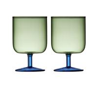 Lyngby Glas 2 Copas de vino Torino 30 cl Green-blue