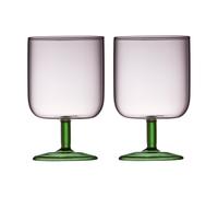 Lyngby Glas 2 Copas de vino Torino 30 cl Pink-green