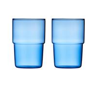 Lyngby Glas Vaso Torino 40 cl - 2 Piezas - Azul Lyngby Glas