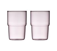 Lyngby Glas - Vaso (40 cl), color rosa
