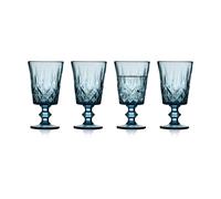 Lyngby Glas 4 Copas de vino Sorrento 29 cl Azul