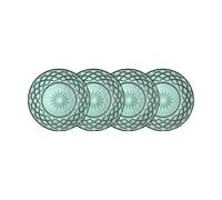 Lyngby Glas 4 Platos Sorrento Ø21 cm Verde