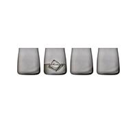 Lyngby Glas 4 Vasos de agua Zero 42 cl Smoke