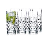 Lyngby Glas 6 Vasos alargados Melodia 36 cl Cristal
