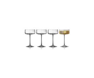 LYNGBY GLAS Set de copas de champán 4 piezas ZERO 26cl transparente