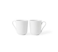 Lyngby Porcelæn 2 Tazas Rhombe 33 cl blanco