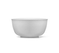 Lyngby Porcelæn Bol para servir Rhombe Ø22 cm blanco