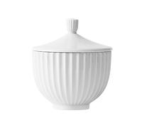 Lyngby Porcelæn Bombonera Ø10 cm Lyngby Decoración Versátil, blanco