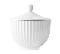 Lyngby Porcelæn Bombonera Ø14 cm Lyngby Decoración Versátil, blanco