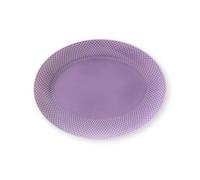 Lyngby Porcelæn Fuente de servir Rhombe ovalado 35x26.5 cm morado claro