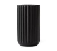 Lyngby Porcelæn Jarrón Lyngby . negro mate 12 cm